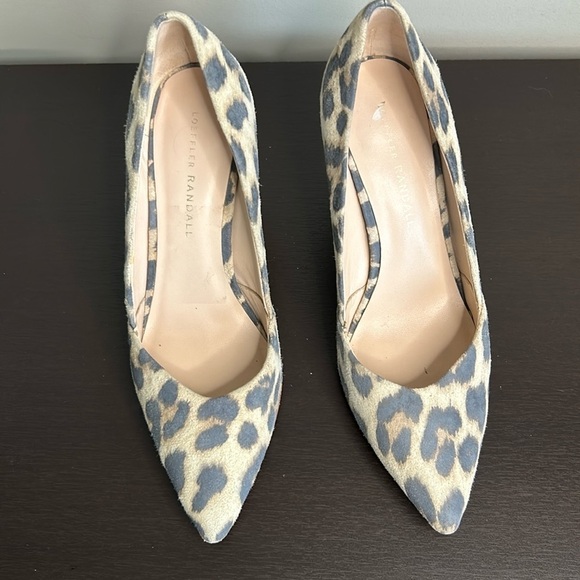Loeffler Randall Paulina Suede Leopard Print Pumps Point Toe Designer Shoe 7.5 - Picture 4 of 13